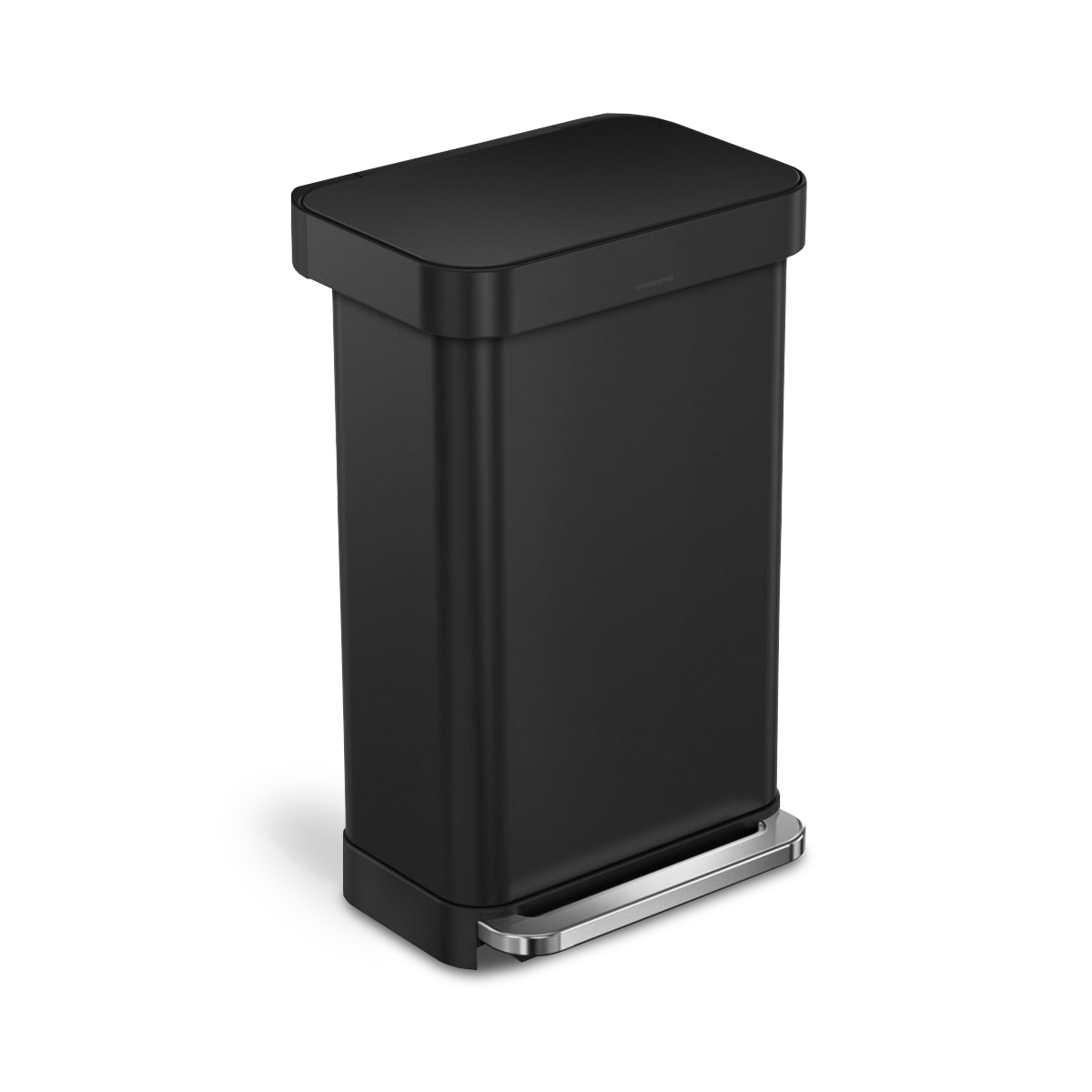 Simplehuman trashcan semi round factory 45L