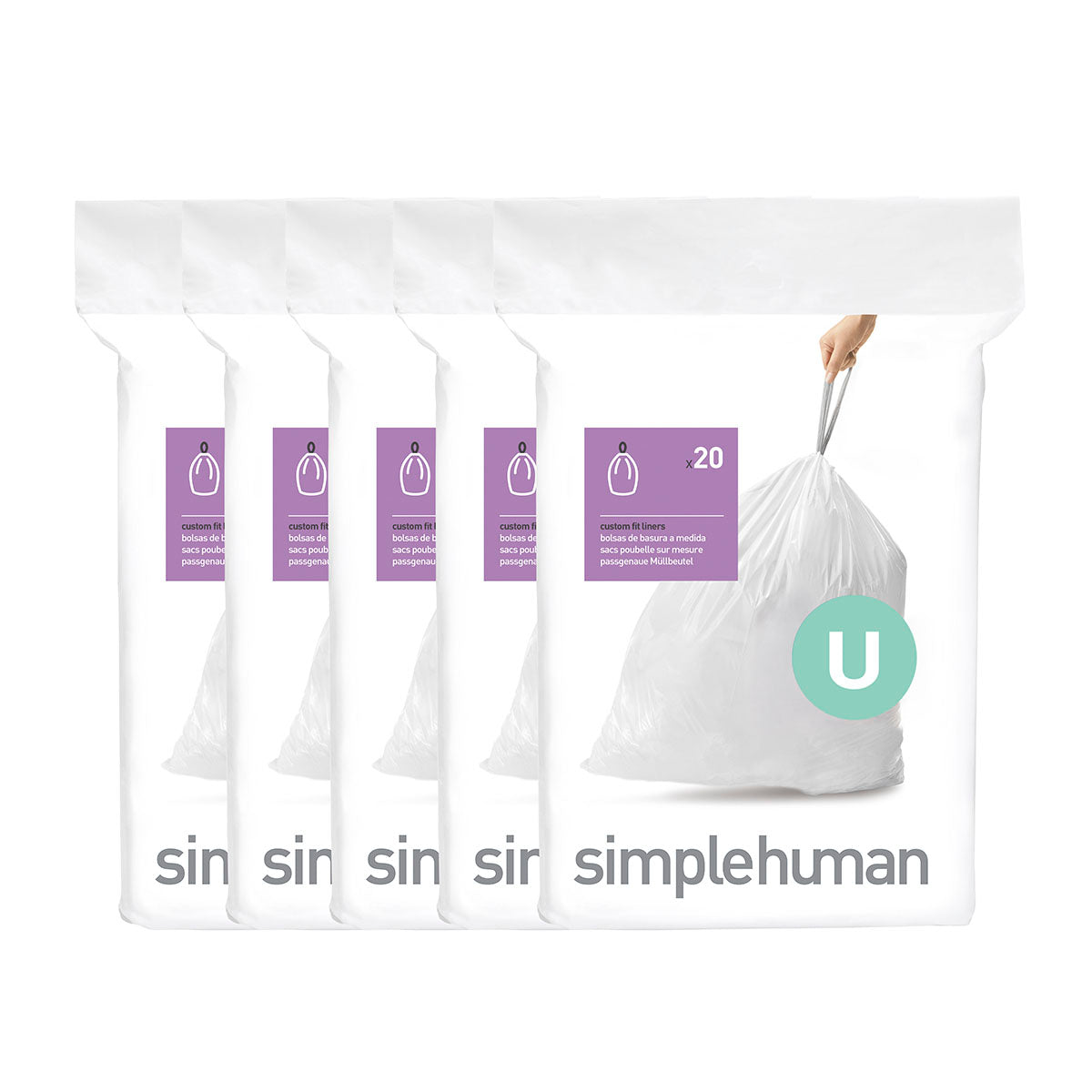  Plasticplace Custom Fit Trash Bags │ simplehuman (x