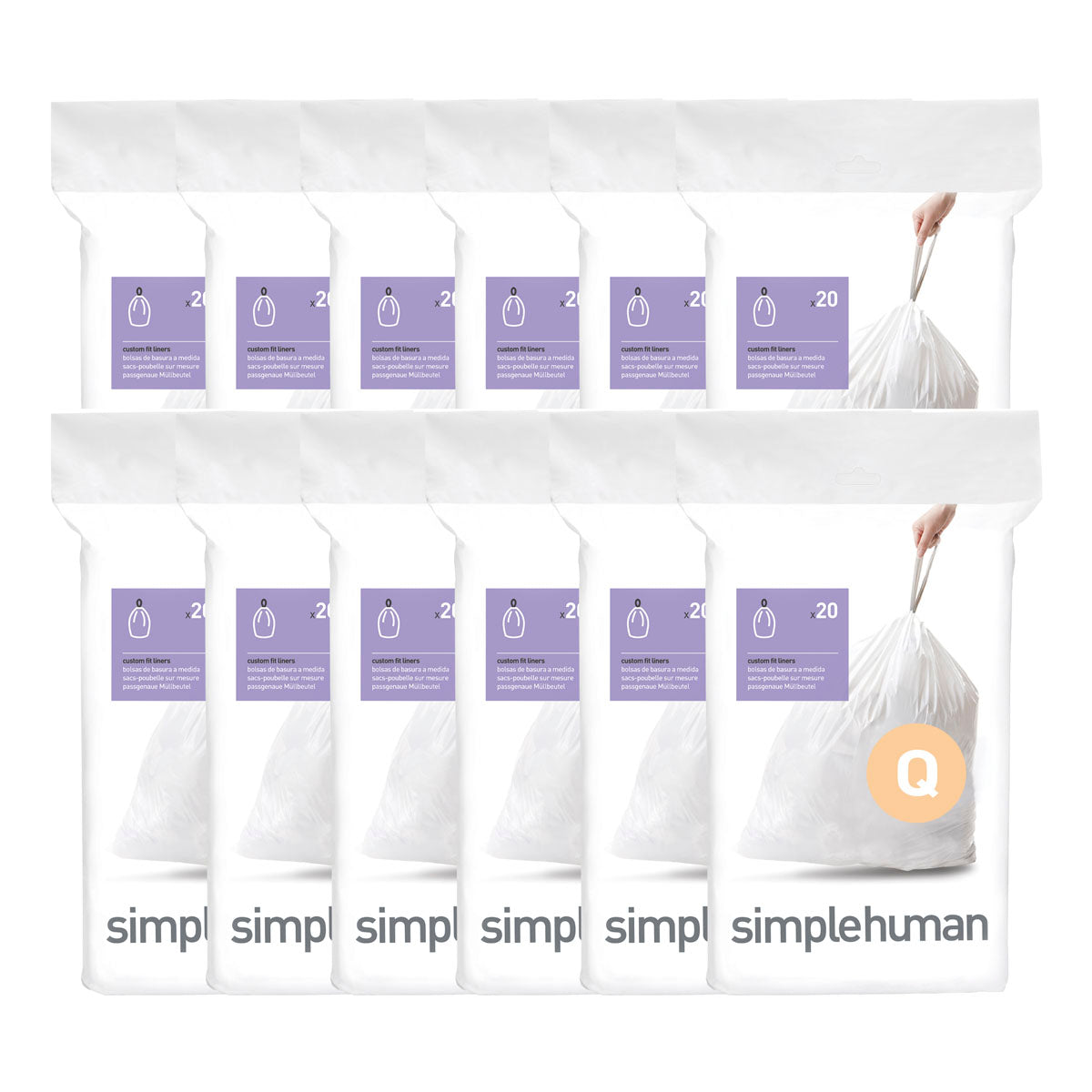 simplehuman Custom Fit Can Liners
