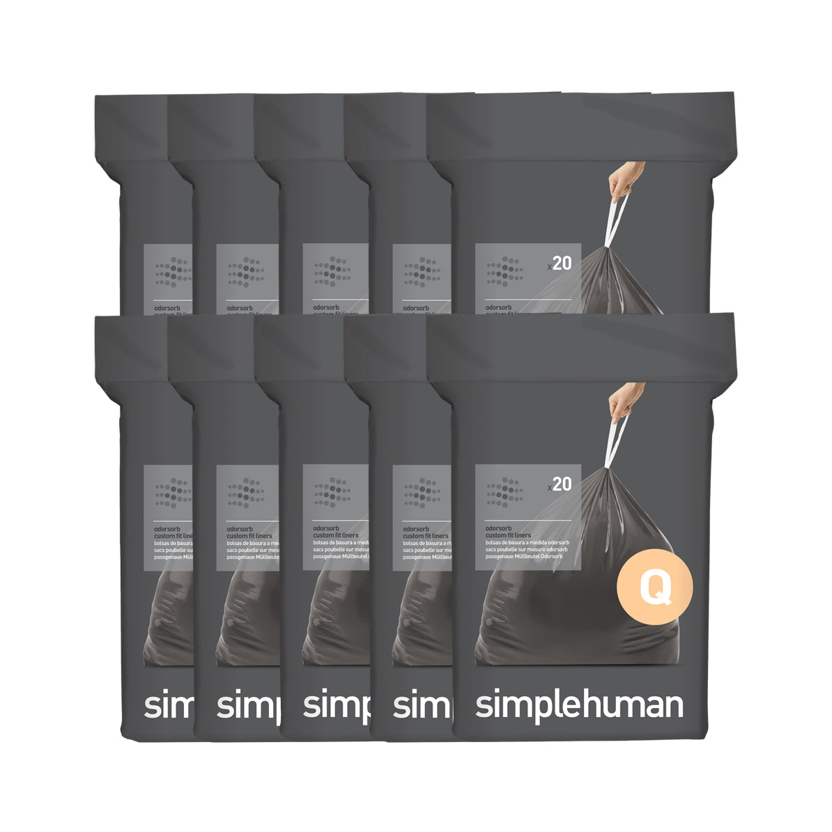 Simplehuman Code G Custom Fit Liners, 20 Count 