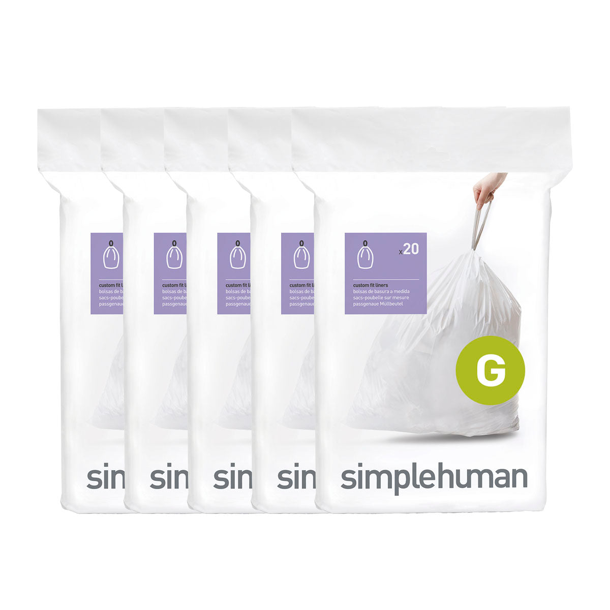 simplehuman™ (G) Custom Fit Trash Can Liners