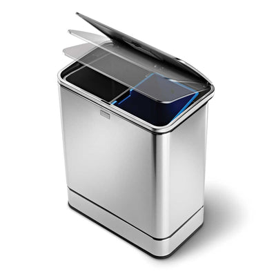 simplehuman 48L rectangular sensor can recycler 