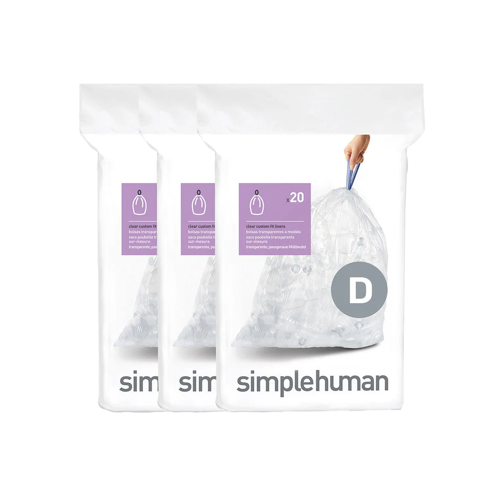 Simplehuman size H trash can liners hotsell (6 boxes)