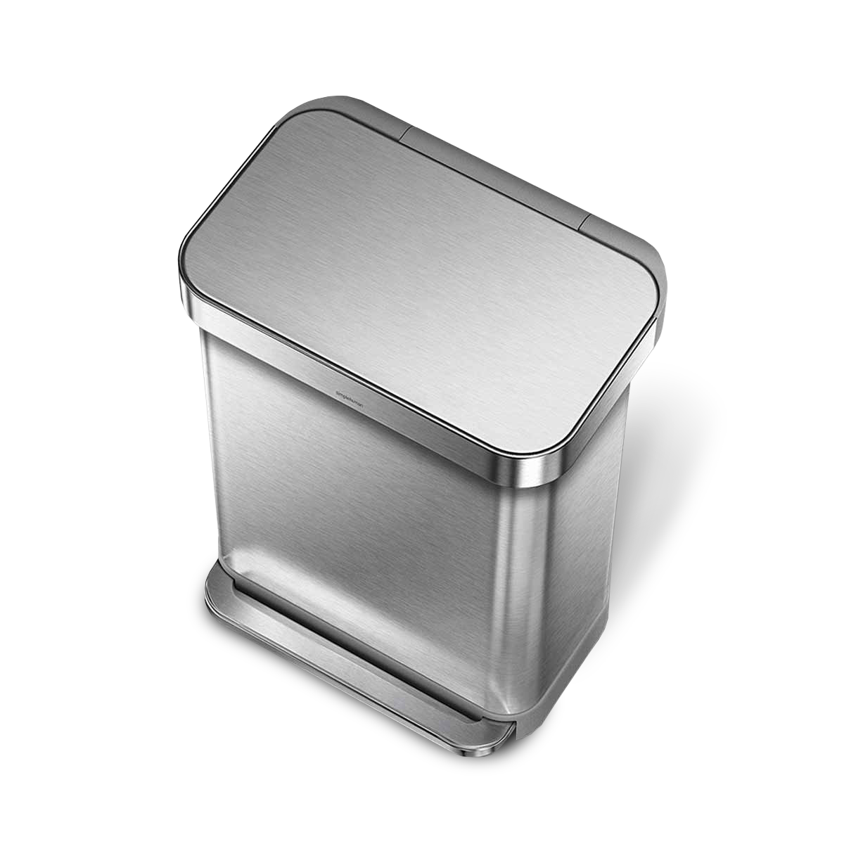 55L rectangular step can with liner pocket