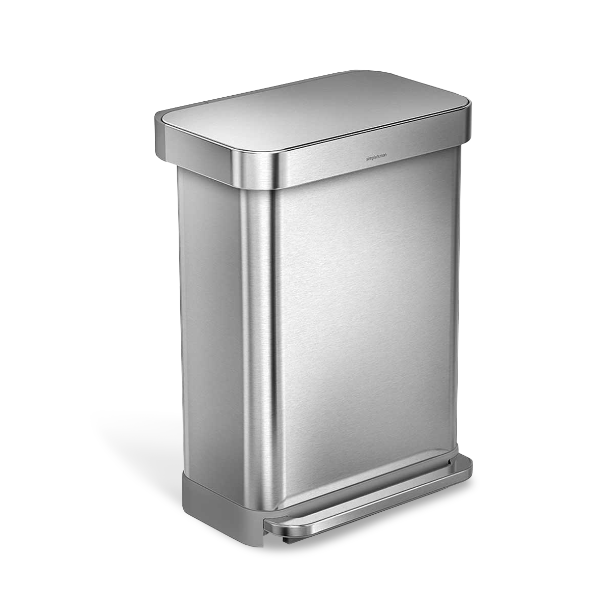 55L rectangular step can with liner pocket