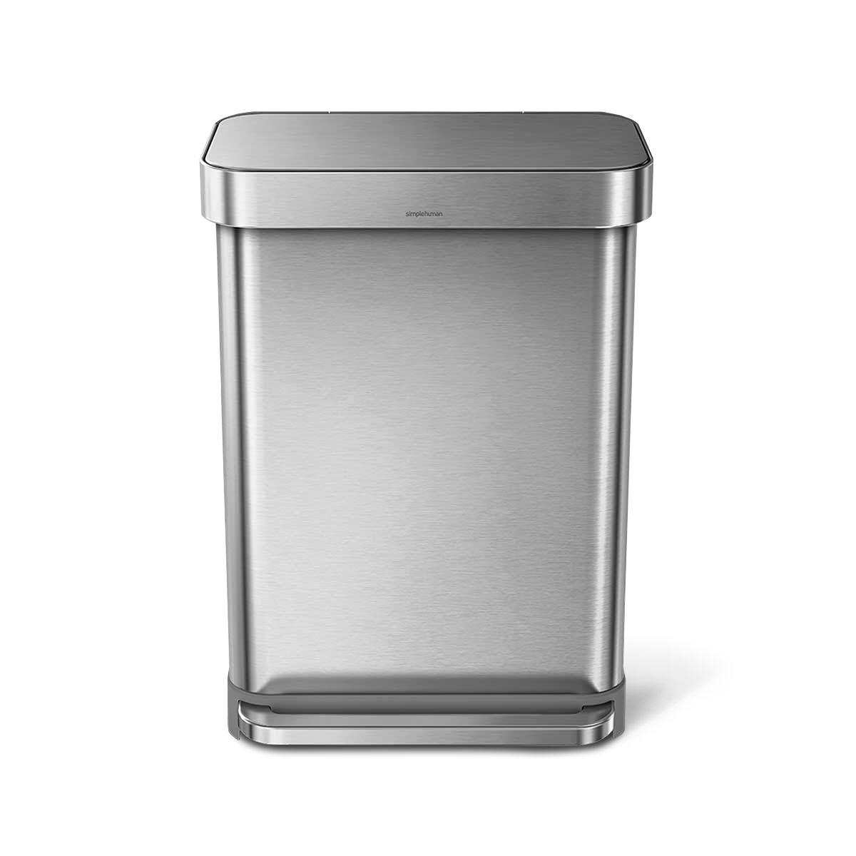 55L rectangular step can with liner pocket