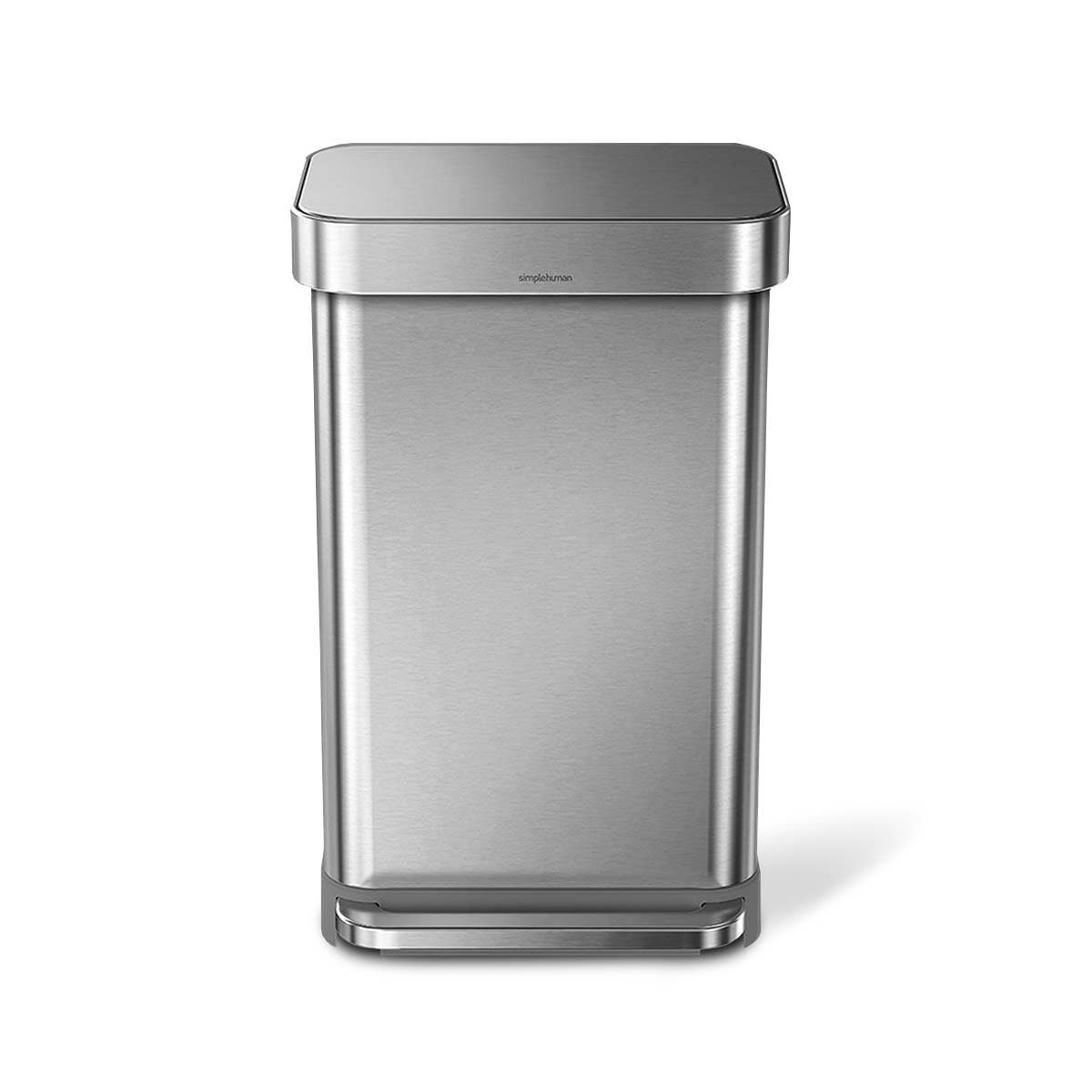 45L rectangular step can with liner pocket