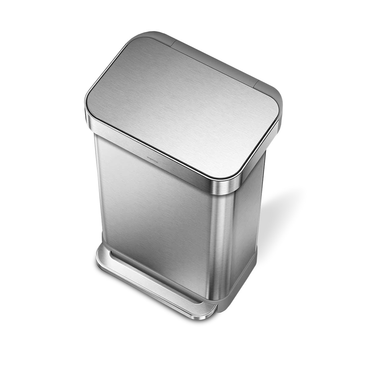 45L rectangular step can with liner pocket