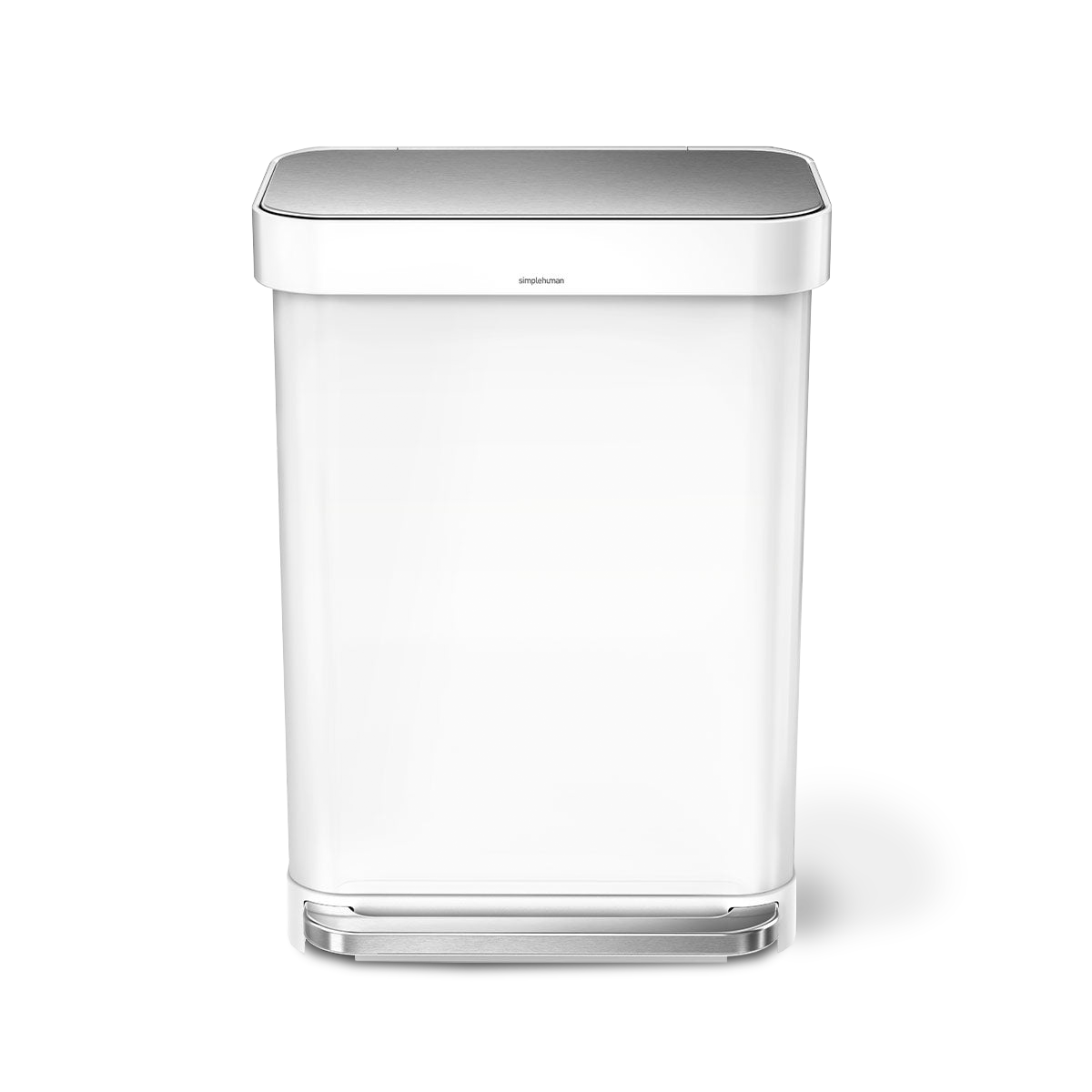 55L rectangular step can with liner pocket