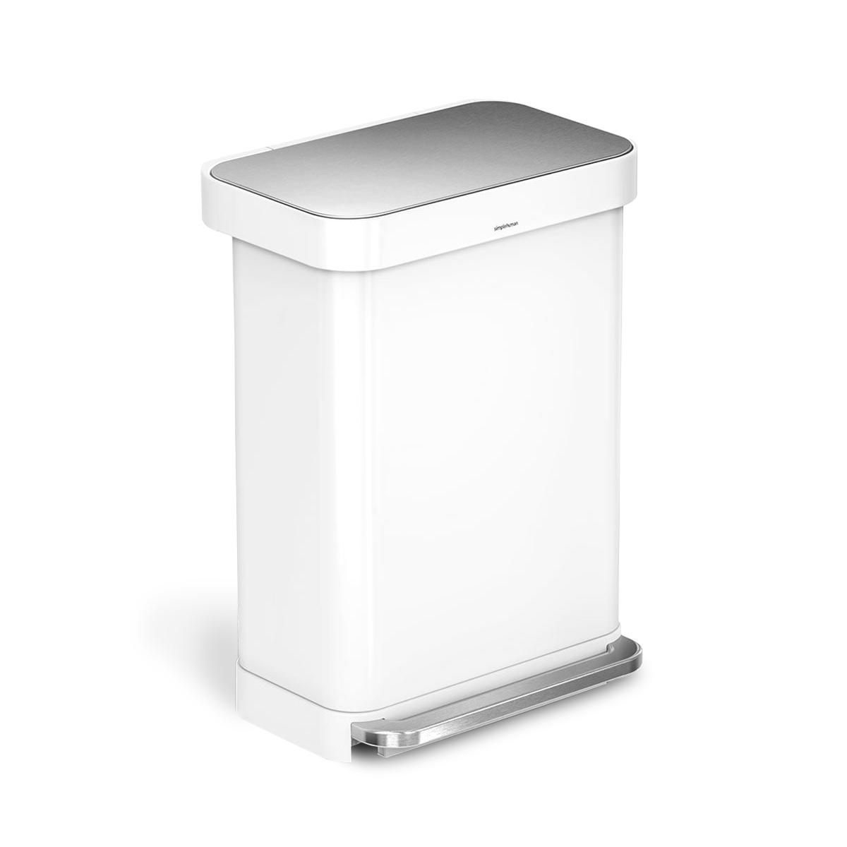 55L rectangular step can with liner pocket