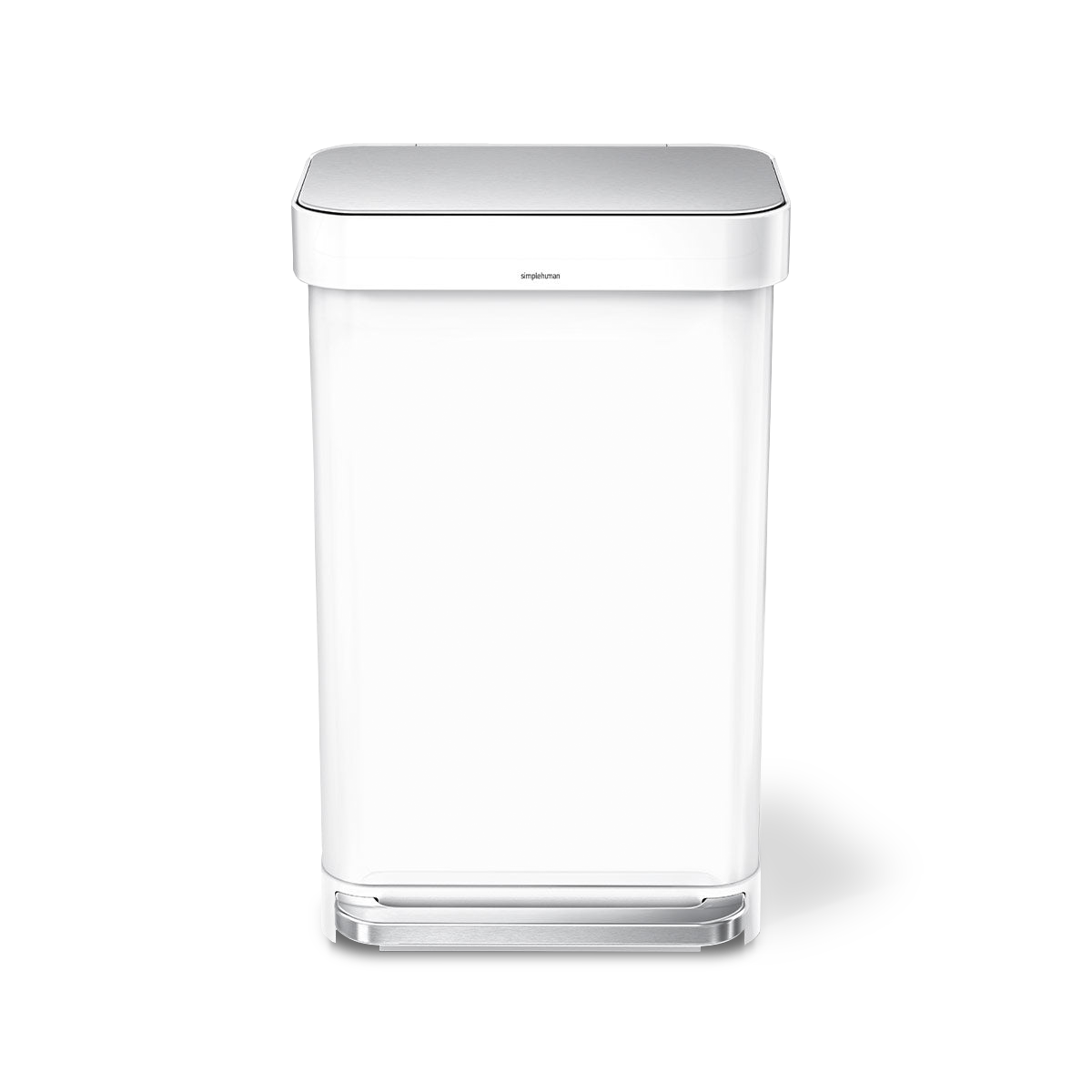 45L rectangular step can with liner pocket