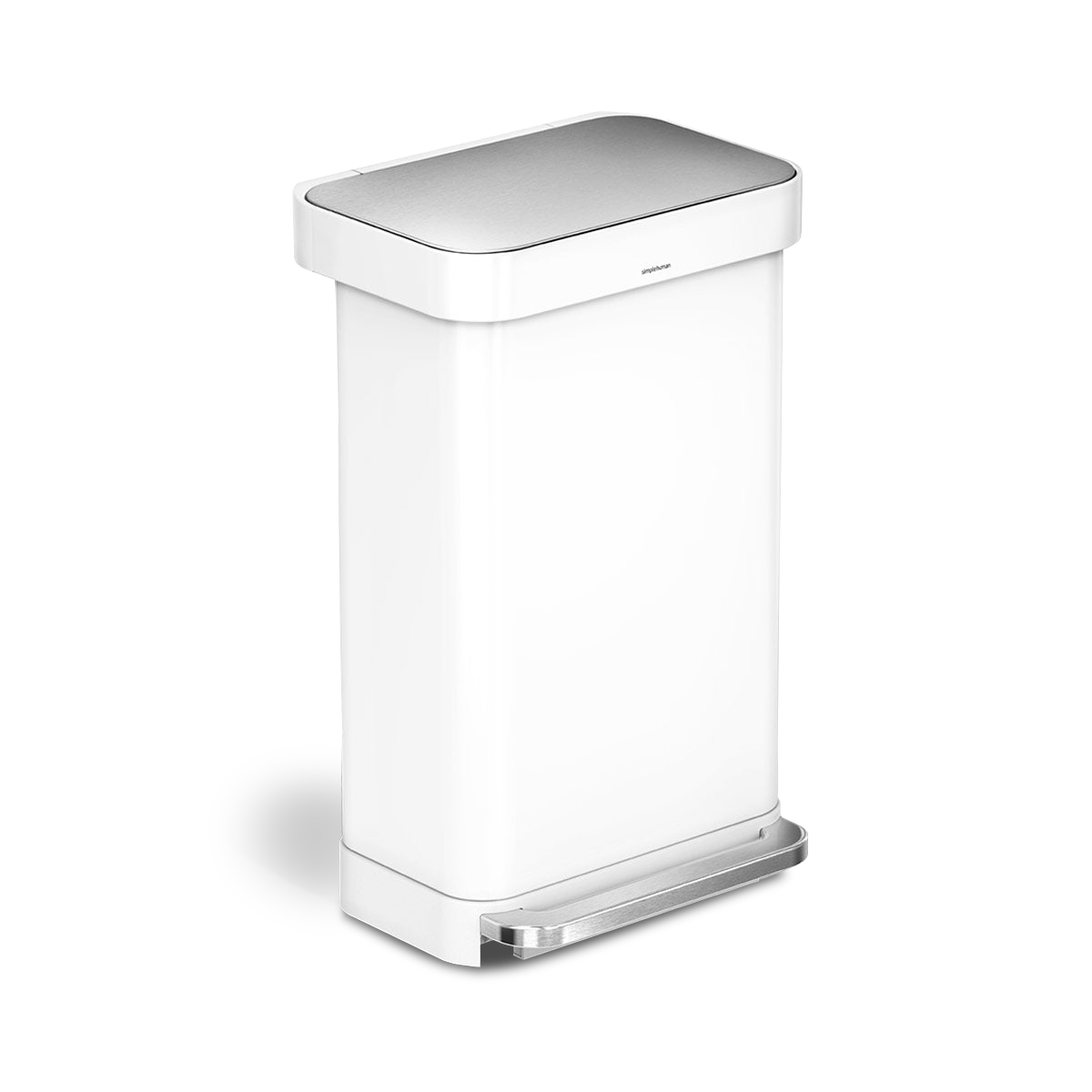 45L rectangular step can with liner pocket