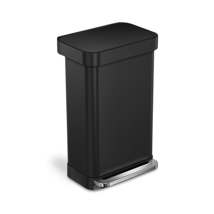 45L rectangular step can with liner pocket