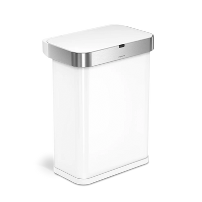 58L rectangular sensor canwhite