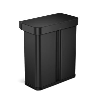 58L dual compartment  rectangular sensor canmatte black