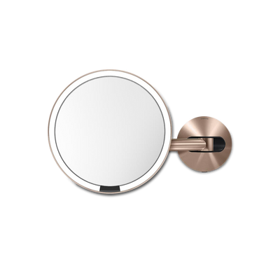 sensor mirror wall mount  hard-wiredrose gold