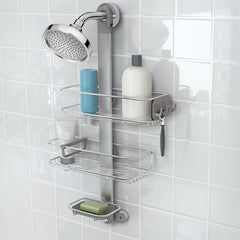 Simplehuman Adjustable Shower Caddy Xl Stainless Steel/anodized