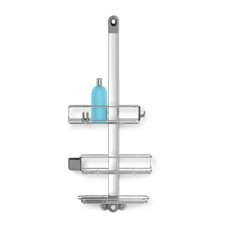 Simplehuman Accesorios de baño - Dispensador de jabón o champú con soporte,  2x 444 ml, acero inoxidable cepillado BT1028