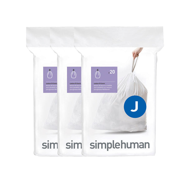 Simplehuman Custom Fit Trash Bags 50 Count - Code J Compatible, 50 Count -  Food 4 Less