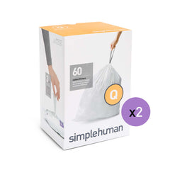 Buy Garbage bags x 20 - CODE Q - white 50l by Simplehuman at Bazarte Web  Shop