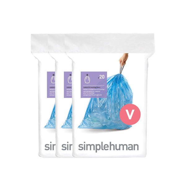 simplehuman Code Q Custom Fit Drawstring Trash Bags in Dispenser