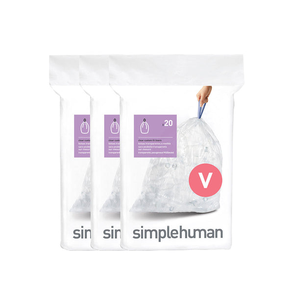 simplehuman Custom Fit Liners - Code J 240 Pack