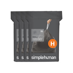 Code K 240 Pack Custom Fit Liners Recycling Blue simplehuman
