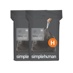 simplehuman Code x 240-Pack 80-Liter Custom-Fit Liners