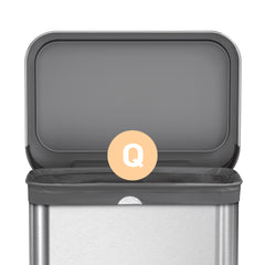  simplehuman Code Q Custom Fit Trash Can Liner, 3 refill packs  (60 Count), 50-65 Liter / 13-17 Gallon : Health & Household