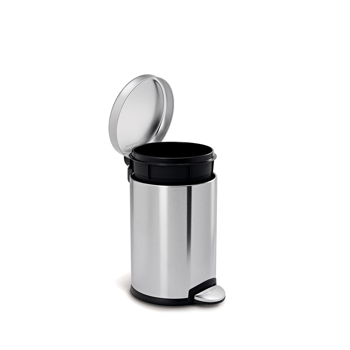 Simplehuman hello kitty outlets 4.5 Liter white round trash can with gold acents