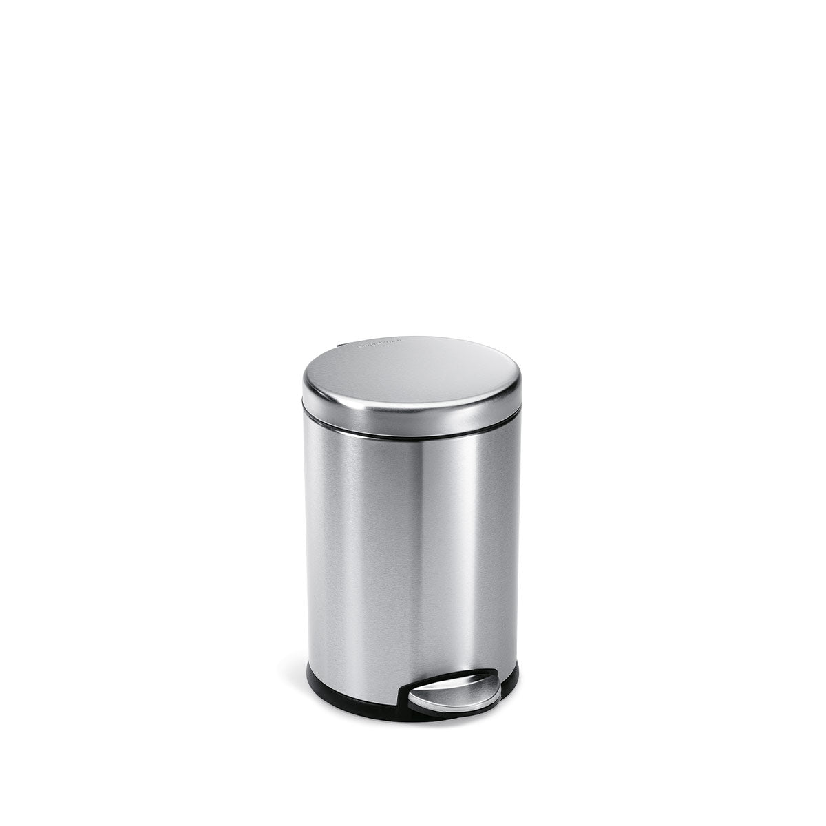 Trash can with pedal, 4.5 L, stainless steel - simplehuman