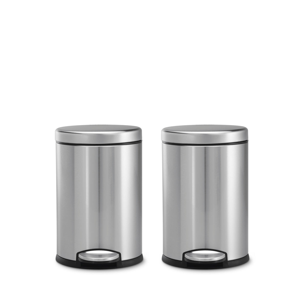 Simplehuman 4.5L Round Step Can, 2-Pack and Code A Liners, New Open Box