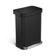 SimpleHuman Dual Compartment Step Trash Can - AptDeco