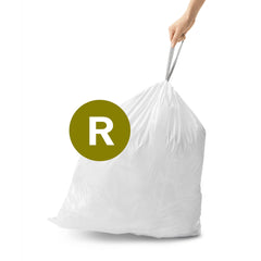 simplehuman Code R Custom Fit Liners, Trash Bags, 10 Liter / 2.6 Gallon,60  Count