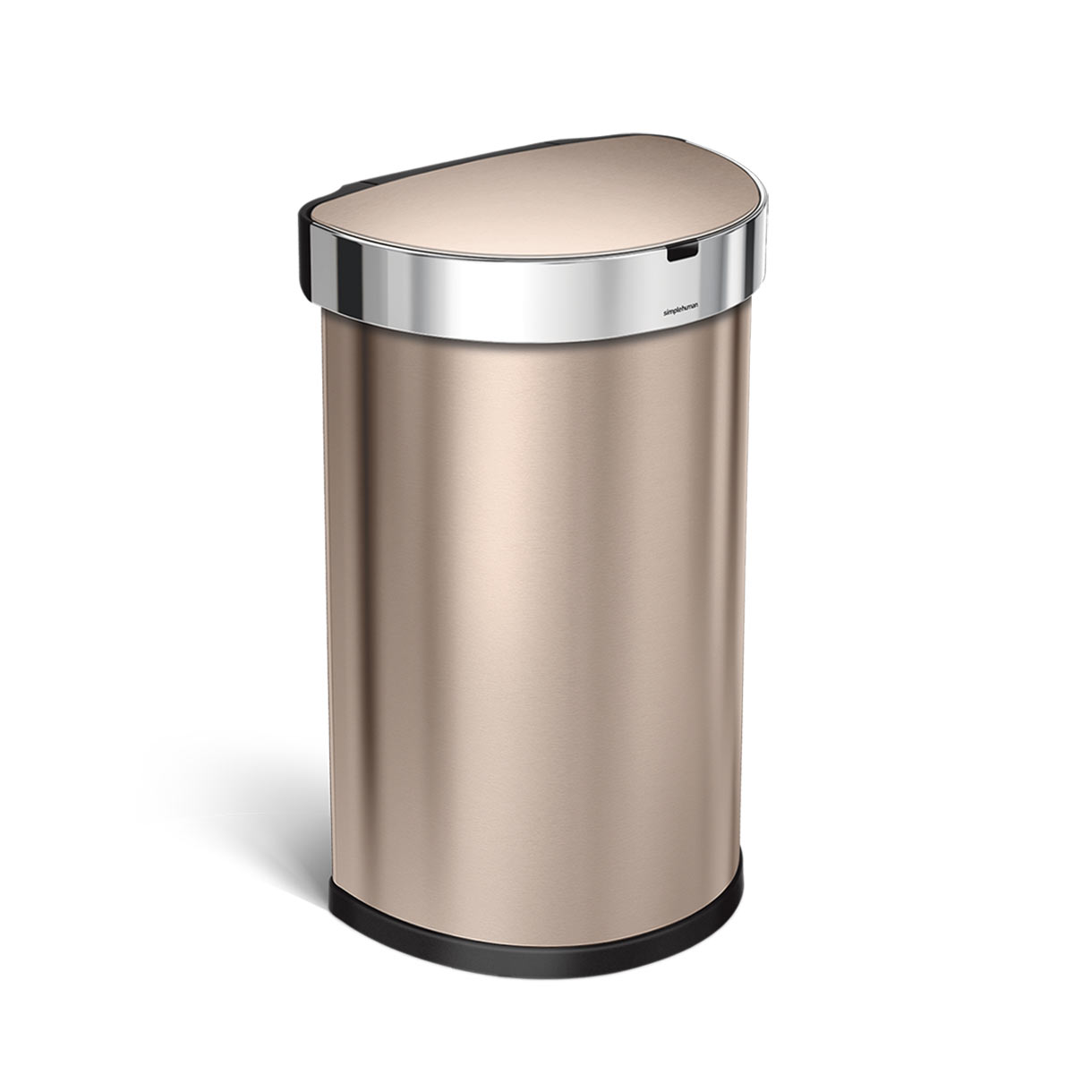 45L semi-round sensor can - rose gold finish - 3/4 view main image